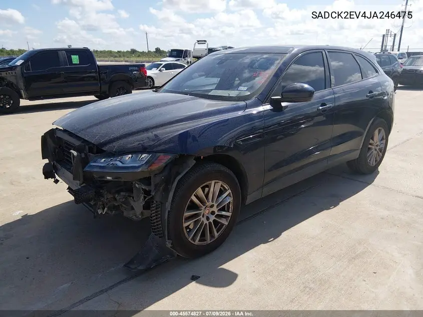 2018 Jaguar F-Pace 35T Prestige VIN: SADCK2EV4JA246475 Lot: 45574827