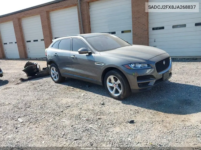 2018 Jaguar F-Pace 25T Premium VIN: SADCJ2FX8JA268837 Lot: 45640738