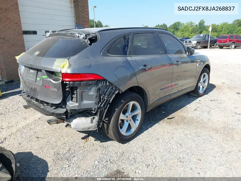 2018 Jaguar F-Pace 25T Premium VIN: SADCJ2FX8JA268837 Lot: 45640738