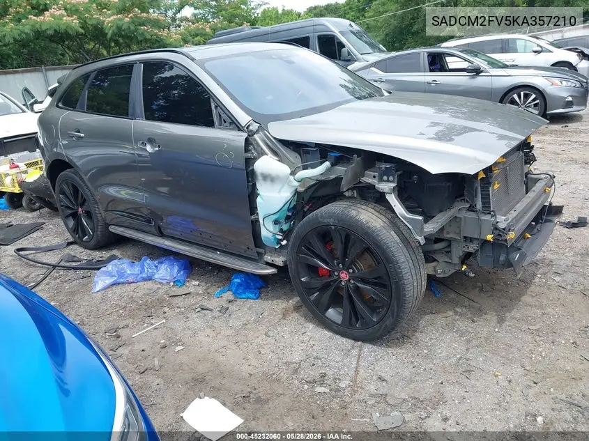 2019 Jaguar F-Pace S VIN: SADCM2FV5KA357210 Lot: 45232060
