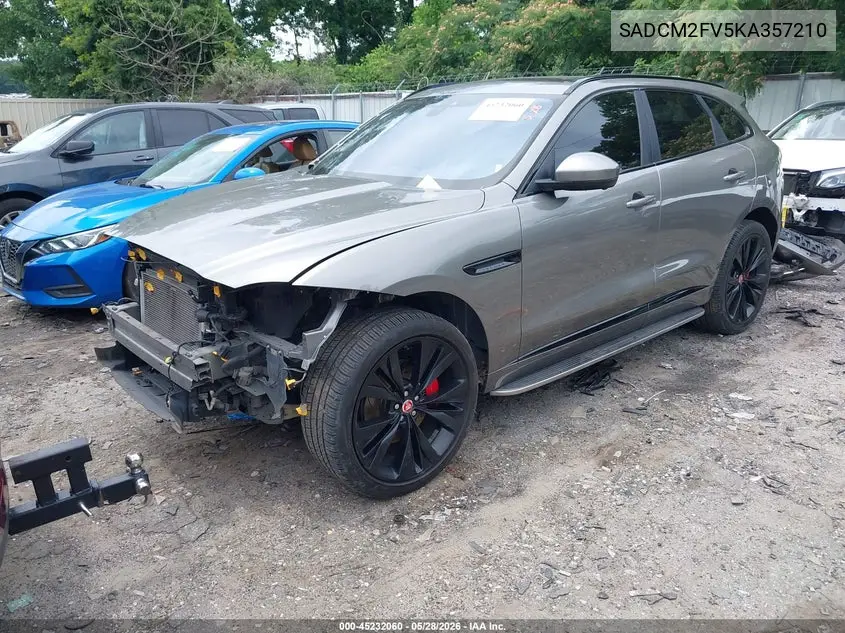 2019 Jaguar F-Pace S VIN: SADCM2FV5KA357210 Lot: 45232060