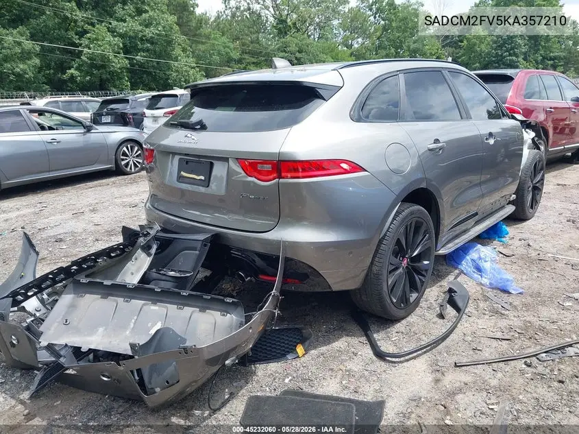 2019 Jaguar F-Pace S VIN: SADCM2FV5KA357210 Lot: 45232060