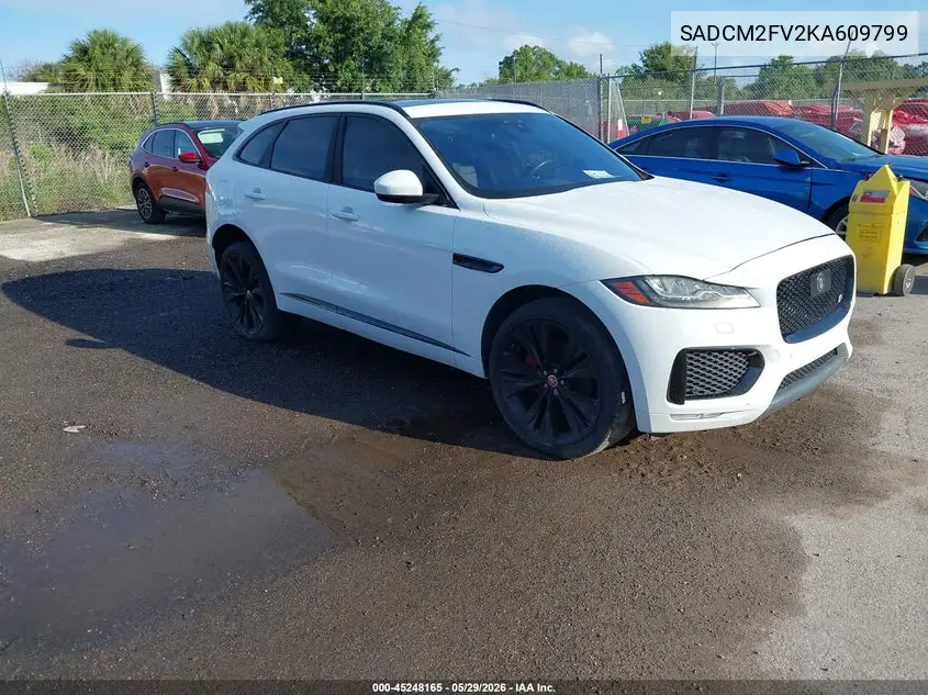 2019 Jaguar F-Pace S VIN: SADCM2FV2KA609799 Lot: 45248165