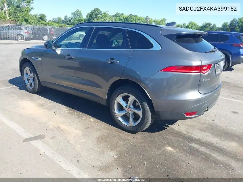 2019 Jaguar F-Pace 25T Premium VIN: SADCJ2FX4KA399152 Lot: 45304798