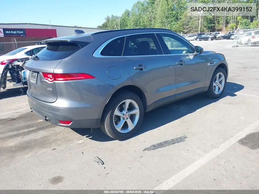2019 Jaguar F-Pace 25T Premium VIN: SADCJ2FX4KA399152 Lot: 45304798