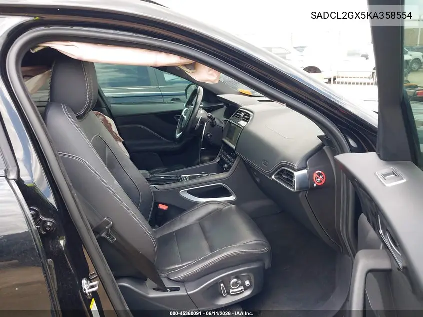 2019 Jaguar F-Pace 25T R-Sport/30T R-Sport VIN: SADCL2GX5KA358554 Lot: 45360091