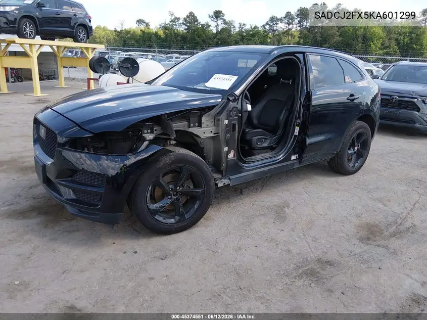 2019 Jaguar F-Pace 25T Premium VIN: SADCJ2FX5KA601299 Lot: 45374551