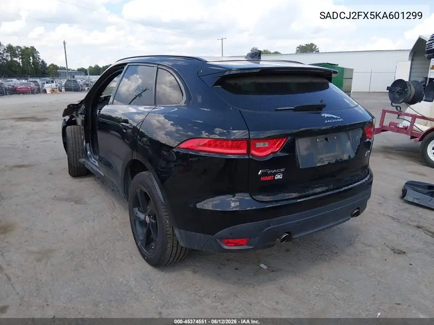 2019 Jaguar F-Pace 25T Premium VIN: SADCJ2FX5KA601299 Lot: 45374551