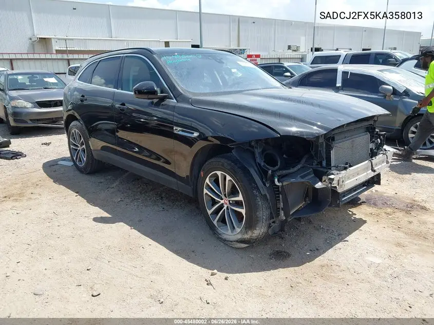 2019 Jaguar F-Pace 25T Premium VIN: SADCJ2FX5KA358013 Lot: 45480002