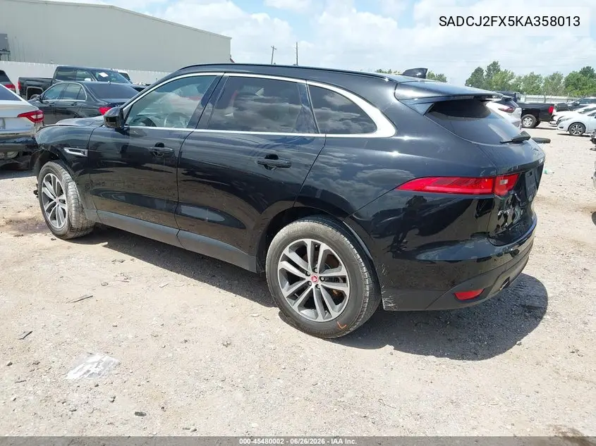 2019 Jaguar F-Pace 25T Premium VIN: SADCJ2FX5KA358013 Lot: 45480002