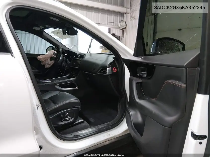 2019 Jaguar F-Pace 25T Prestige/30T Prestige VIN: SADCK2GX6KA352345 Lot: 45495474