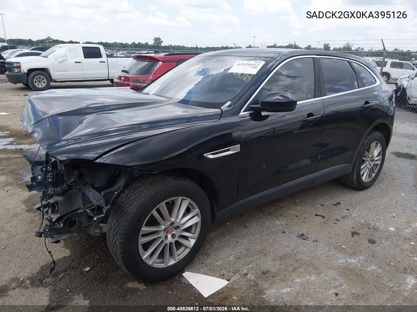 2019 Jaguar F-Pace 25T Prestige/30T Prestige VIN: SADCK2GX0KA395126 Lot: 45526612