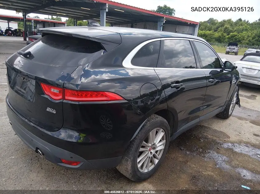 2019 Jaguar F-Pace 25T Prestige/30T Prestige VIN: SADCK2GX0KA395126 Lot: 45526612