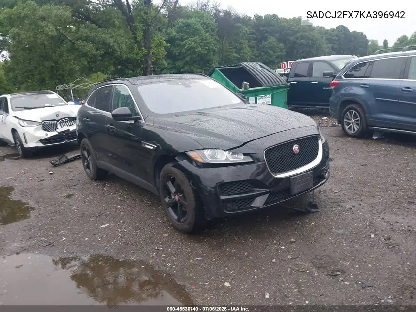 2019 Jaguar F-Pace 25T Premium VIN: SADCJ2FX7KA396942 Lot: 45530740