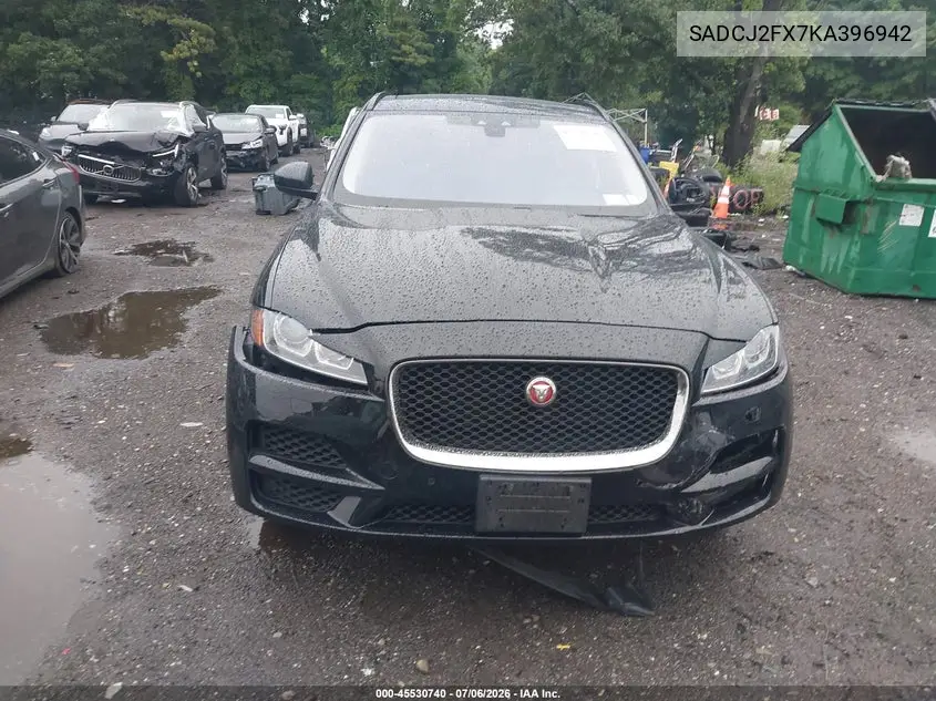 2019 Jaguar F-Pace 25T Premium VIN: SADCJ2FX7KA396942 Lot: 45530740
