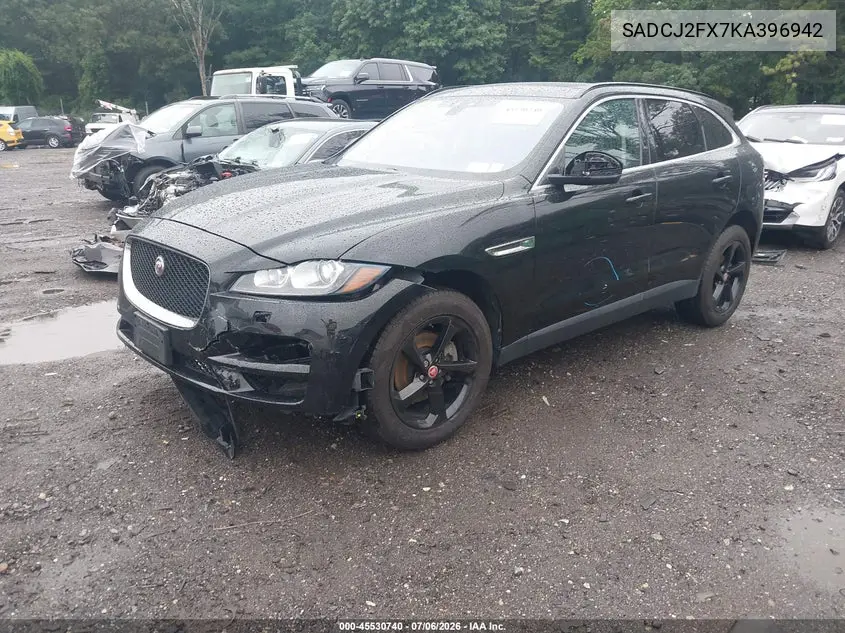 2019 Jaguar F-Pace 25T Premium VIN: SADCJ2FX7KA396942 Lot: 45530740