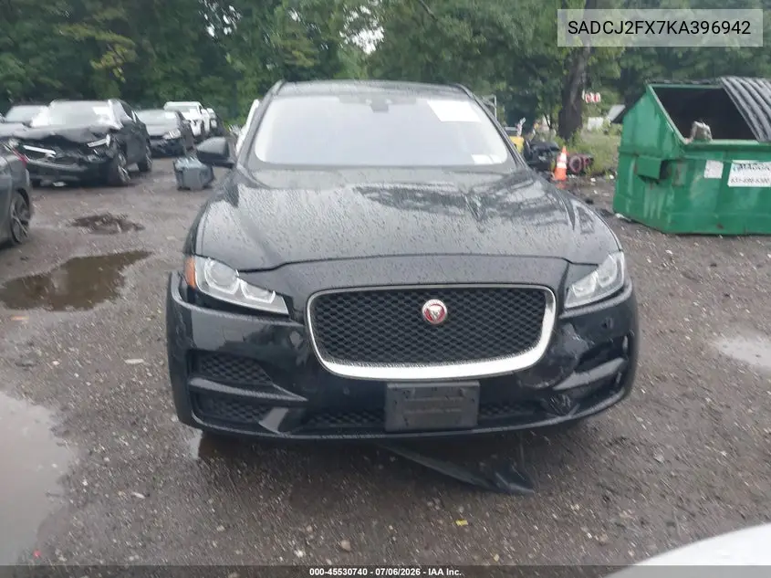 2019 Jaguar F-Pace 25T Premium VIN: SADCJ2FX7KA396942 Lot: 45530740