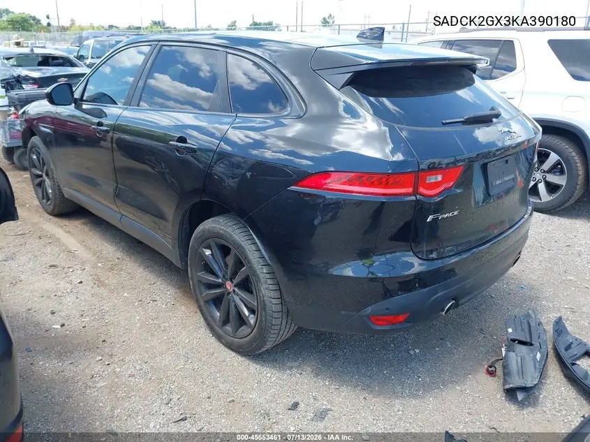 2019 Jaguar F-Pace 25T Prestige/30T Prestige VIN: SADCK2GX3KA390180 Lot: 45553461
