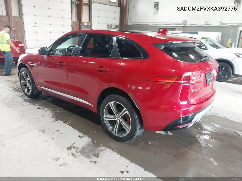 2019 Jaguar F-Pace S VIN: SADCM2FVXKA392776 Lot: 45557816