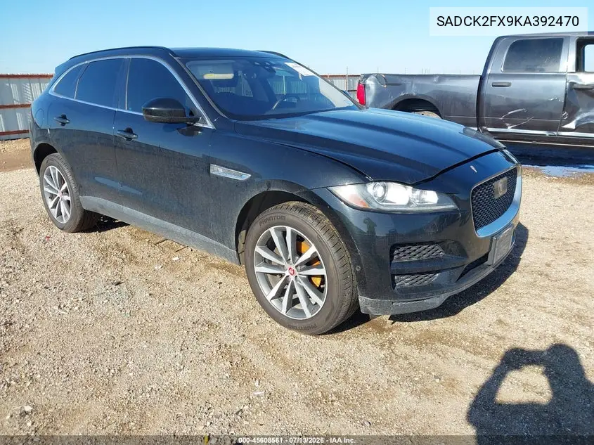 2019 Jaguar F-Pace 25T Prestige VIN: SADCK2FX9KA392470 Lot: 45608561