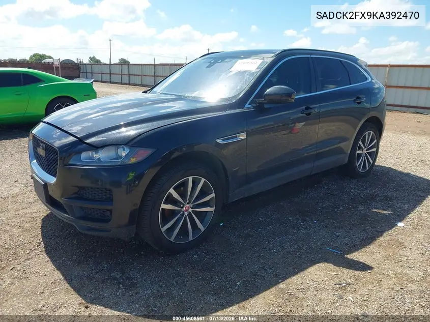 2019 Jaguar F-Pace 25T Prestige VIN: SADCK2FX9KA392470 Lot: 45608561