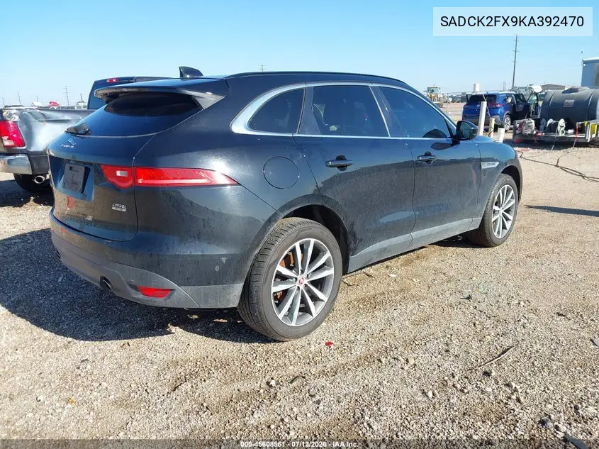 2019 Jaguar F-Pace 25T Prestige VIN: SADCK2FX9KA392470 Lot: 45608561