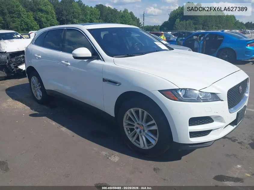 2020 Jaguar F-Pace Prestige P250 Awd Automatic VIN: SADCK2FX6LA627389 Lot: 45058469