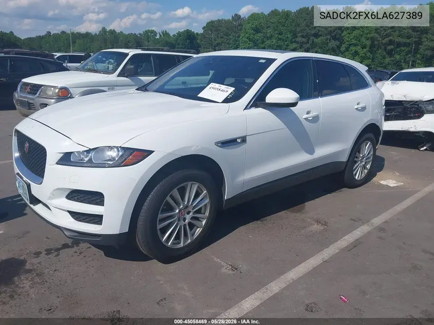2020 Jaguar F-Pace Prestige P250 Awd Automatic VIN: SADCK2FX6LA627389 Lot: 45058469