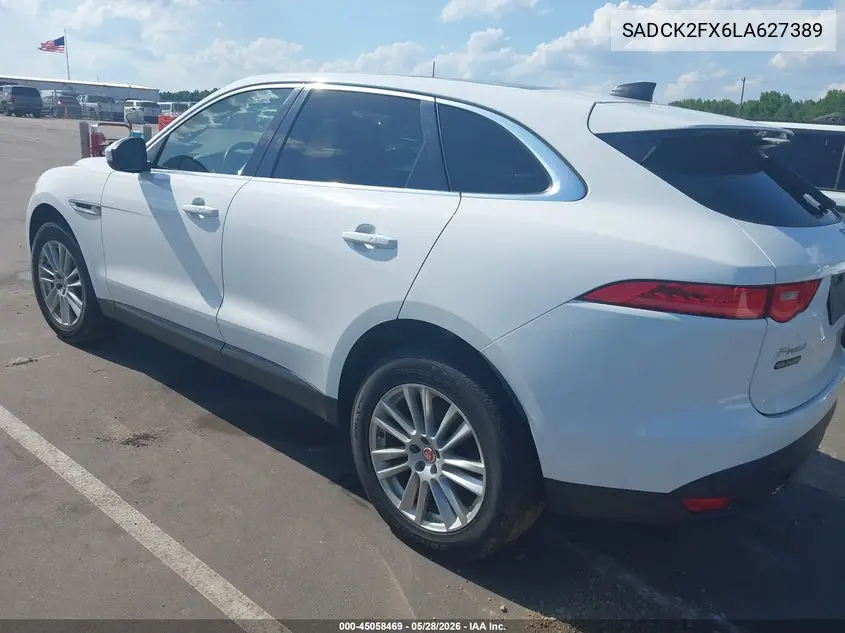 2020 Jaguar F-Pace Prestige P250 Awd Automatic VIN: SADCK2FX6LA627389 Lot: 45058469