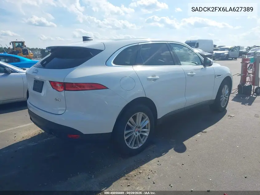 2020 Jaguar F-Pace Prestige P250 Awd Automatic VIN: SADCK2FX6LA627389 Lot: 45058469