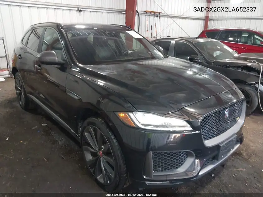2020 Jaguar F-Pace 300 Sport P300 Awd Automatic VIN: SADCX2GX2LA652337 Lot: 45245937