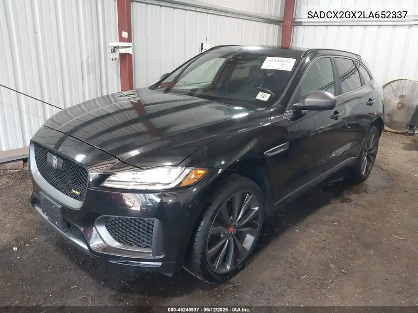 2020 Jaguar F-Pace 300 Sport P300 Awd Automatic VIN: SADCX2GX2LA652337 Lot: 45245937