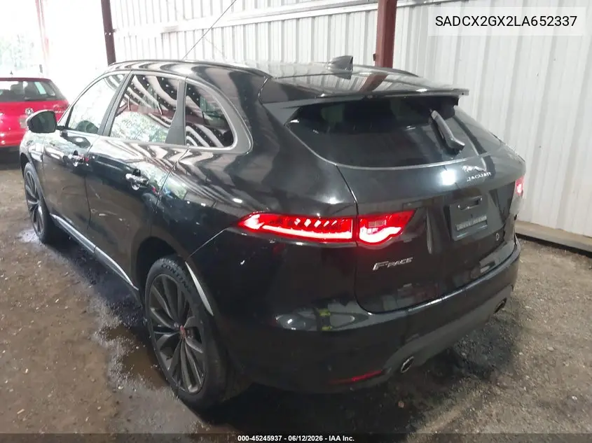 2020 Jaguar F-Pace 300 Sport P300 Awd Automatic VIN: SADCX2GX2LA652337 Lot: 45245937