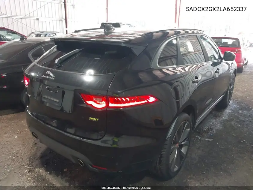 2020 Jaguar F-Pace 300 Sport P300 Awd Automatic VIN: SADCX2GX2LA652337 Lot: 45245937