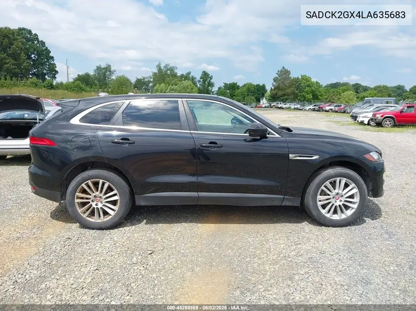 2020 Jaguar F-Pace 30T Prestige VIN: SADCK2GX4LA635683 Lot: 45268569