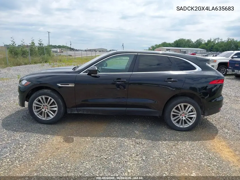 2020 Jaguar F-Pace 30T Prestige VIN: SADCK2GX4LA635683 Lot: 45268569