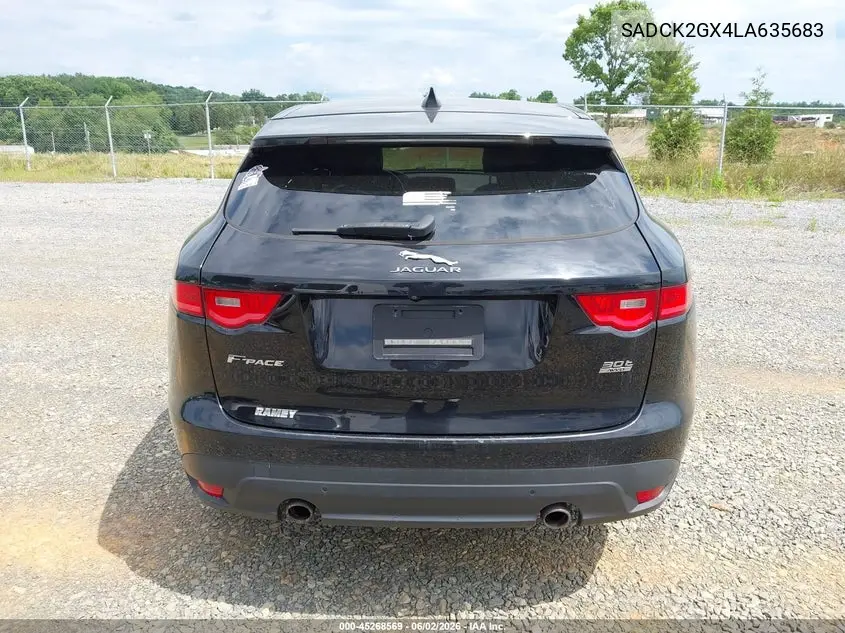 2020 Jaguar F-Pace 30T Prestige VIN: SADCK2GX4LA635683 Lot: 45268569