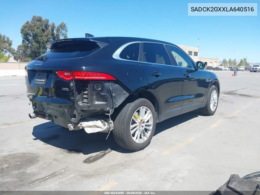 2020 Jaguar F-Pace Prestige P300 Awd Automatic VIN: SADCK2GXXLA640516 Lot: 45343498