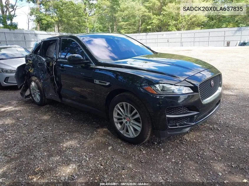 2020 Jaguar F-Pace Prestige P300 Awd Automatic VIN: SADCK2GX0LA637835 Lot: 45358811
