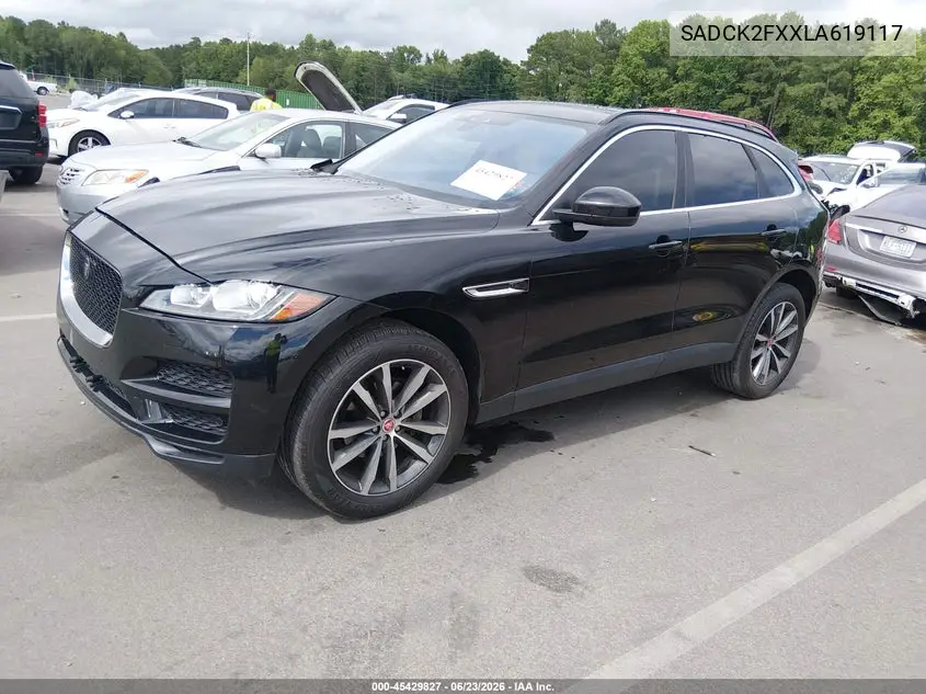2020 Jaguar F-Pace Prestige P250 Awd Automatic VIN: SADCK2FXXLA619117 Lot: 45429827