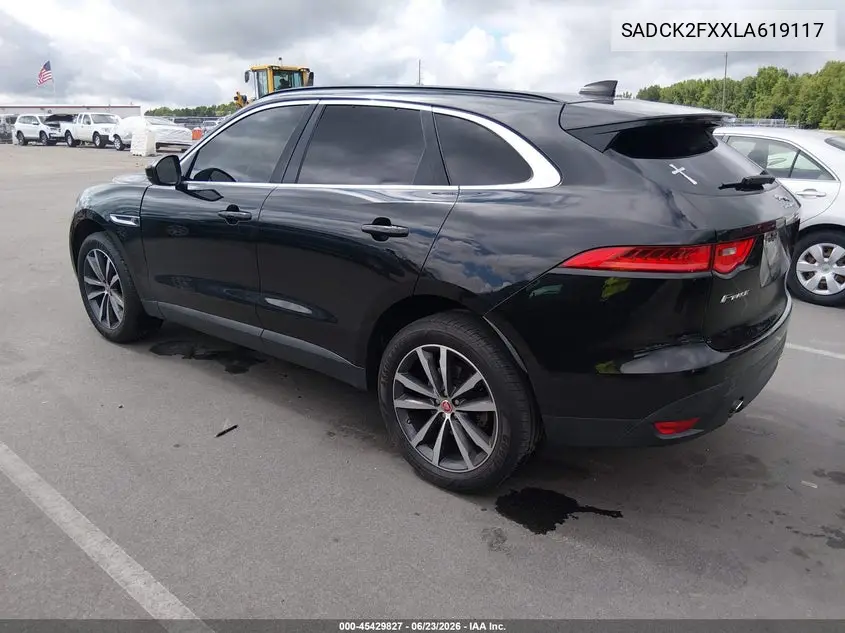 2020 Jaguar F-Pace Prestige P250 Awd Automatic VIN: SADCK2FXXLA619117 Lot: 45429827