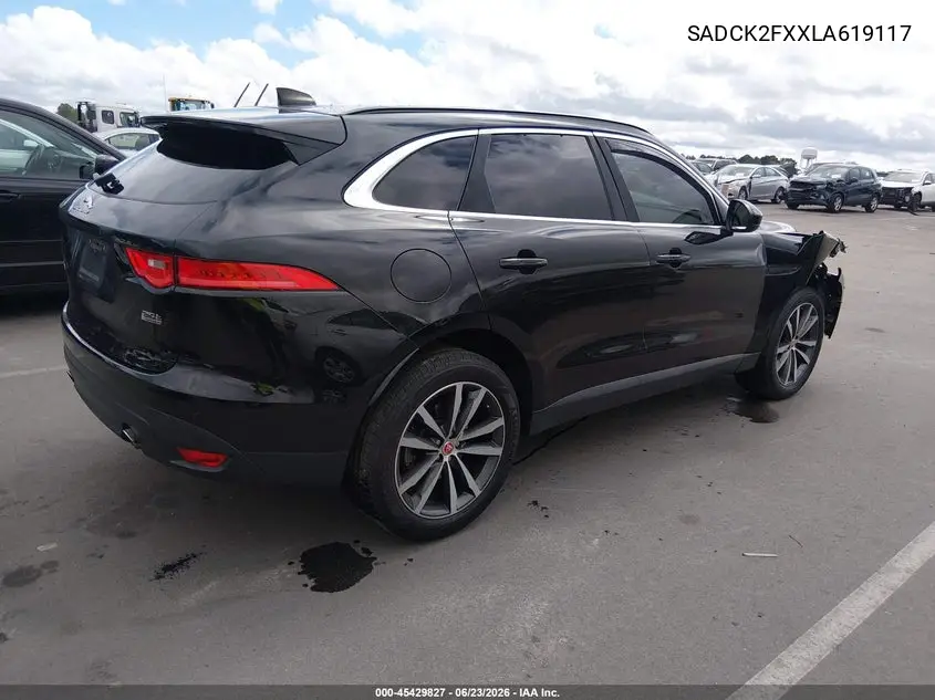 2020 Jaguar F-Pace Prestige P250 Awd Automatic VIN: SADCK2FXXLA619117 Lot: 45429827