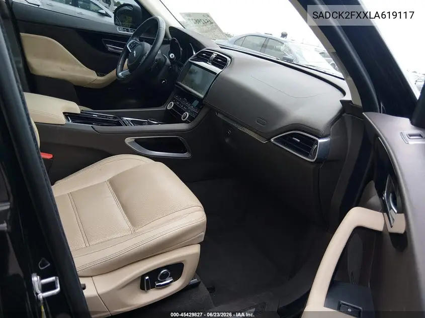 2020 Jaguar F-Pace Prestige P250 Awd Automatic VIN: SADCK2FXXLA619117 Lot: 45429827