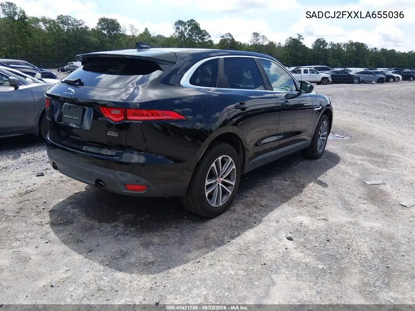 2020 Jaguar F-Pace Premium P250 Awd Automatic VIN: SADCJ2FXXLA655036 Lot: 45431758