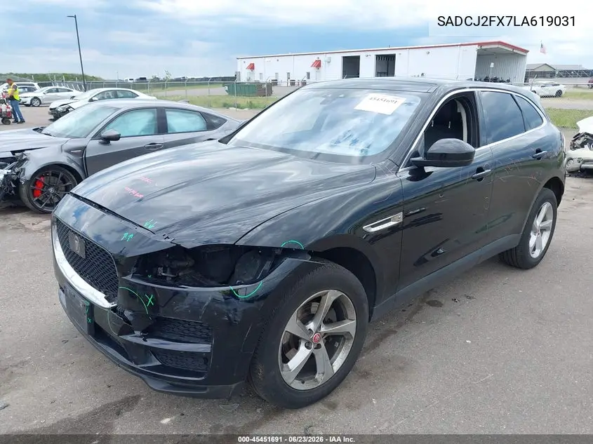 2020 Jaguar F-Pace Premium P250 Awd Automatic VIN: SADCJ2FX7LA619031 Lot: 45451691