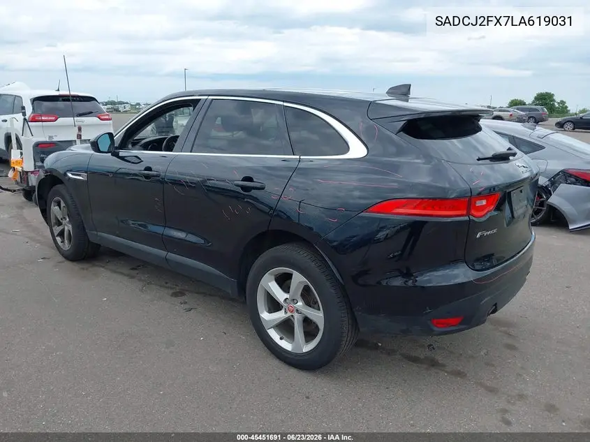 2020 Jaguar F-Pace Premium P250 Awd Automatic VIN: SADCJ2FX7LA619031 Lot: 45451691