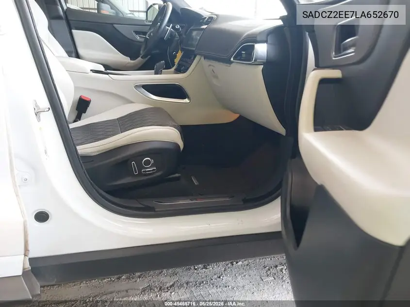 2020 Jaguar F-Pace Svr P550 Awd Automatic VIN: SADCZ2EE7LA652670 Lot: 45465716