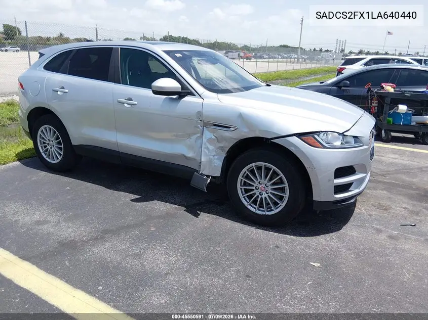 2020 Jaguar F-Pace P250 Awd Automatic VIN: SADCS2FX1LA640440 Lot: 45550591