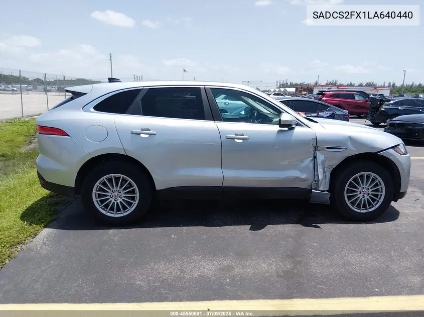 2020 Jaguar F-Pace P250 Awd Automatic VIN: SADCS2FX1LA640440 Lot: 45550591