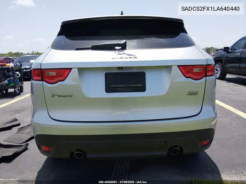 2020 Jaguar F-Pace P250 Awd Automatic VIN: SADCS2FX1LA640440 Lot: 45550591